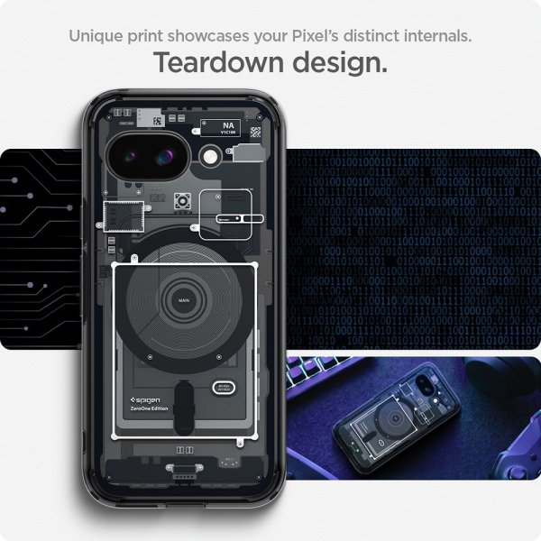 Spigen Google Pixel 9a Ultra Hybrid Zero One MagFit -kuori, musta