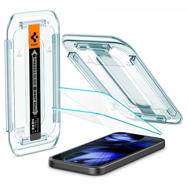 Spigen Google Pixel 9a Näytönsuoja GLAS.tR EZ Fit 2-pakkaus