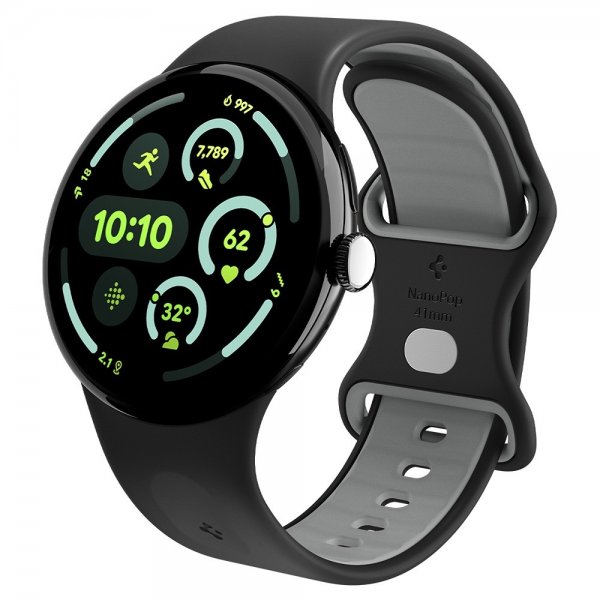 Spigen Google Pixel Watch 1/2/3/4 41 mm ranneke Nano Pop Black Sesame