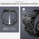 Spigen Google Pixel Watch 1/2/3 41mm Ranneke ja Suojakuori Rugged Armor Pro Musta