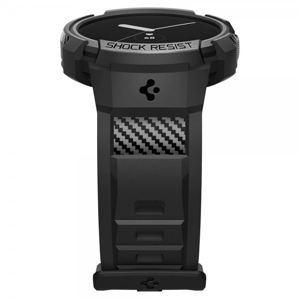 Spigen Google Pixel Watch 1/2/3 41mm Ranneke ja Suojakuori Rugged Armor Pro Musta