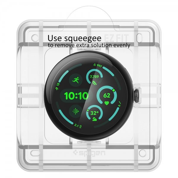 Spigen Google Pixel Watch 3/4 41mm Näytönsuoja EliteShield EZ Fit 2-pakkaus