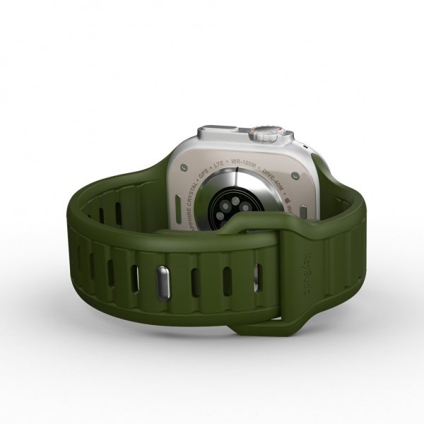 KeyBudz Apple Watch 44/45/46mm/Apple Watch Ultra -ranneke Journey Forest Green
