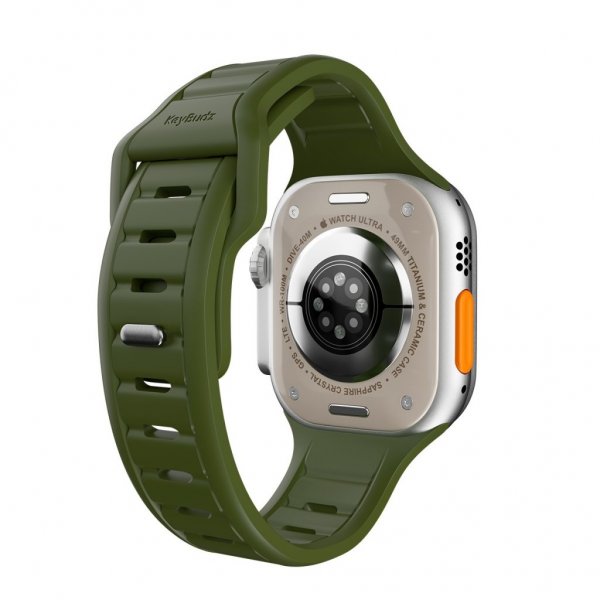 KeyBudz Apple Watch 44/45/46mm/Apple Watch Ultra -ranneke Journey Forest Green