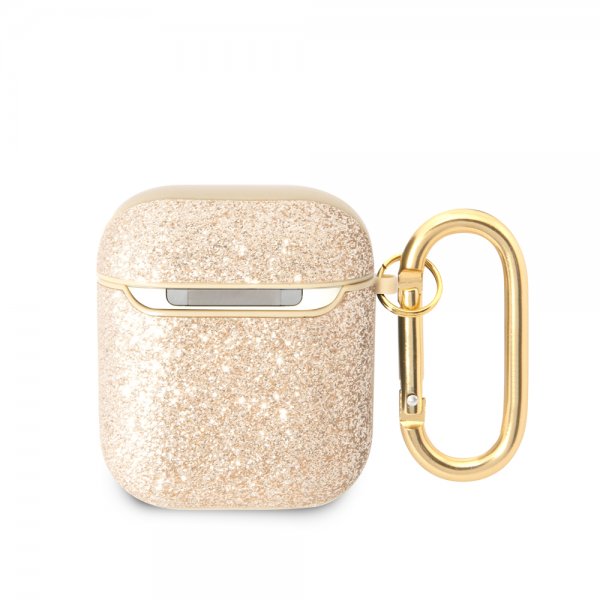 Guess AirPods 1/2 Kuoret Glitter Flakes Kulta