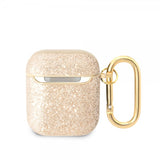 Guess AirPods 1/2 Kuoret Glitter Flakes Kulta
