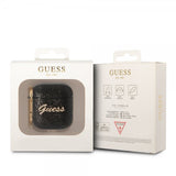 Guess AirPods 1/2 Kuoret Glitterhiutaleita Musta