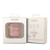 Guess AirPods 1/2 Kuoret Glitterhiutaleet Ruusukulta