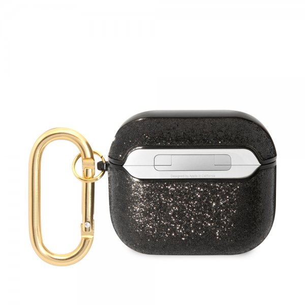 Guess AirPods 3 Kuoret Glitter Hiutaleet Musta