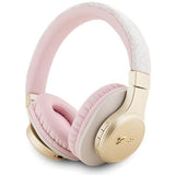 Guess langattomat Bluetooth 4G Script Metal Logo -kuulokkeet, pinkki