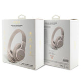 Guess langattomat Bluetooth 4G Script Metal Logo -kuulokkeet, pinkki