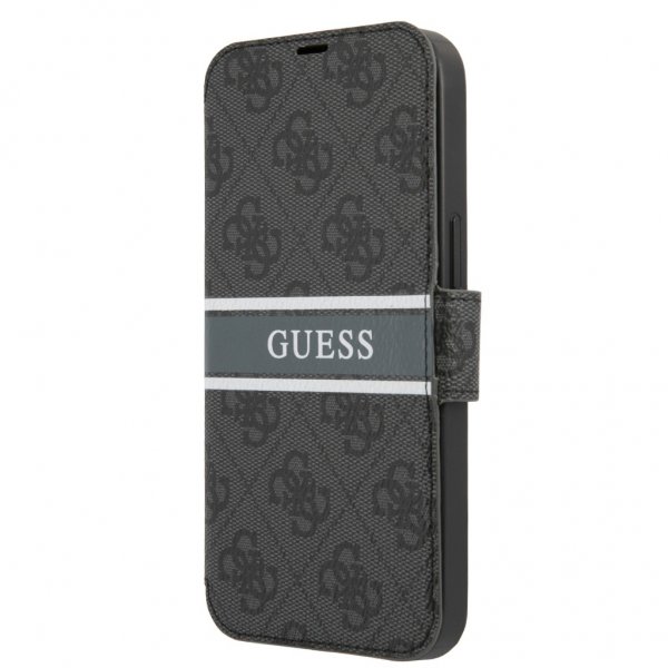 Guess iPhone 13 Pro Fodral Printed Stripe Grey