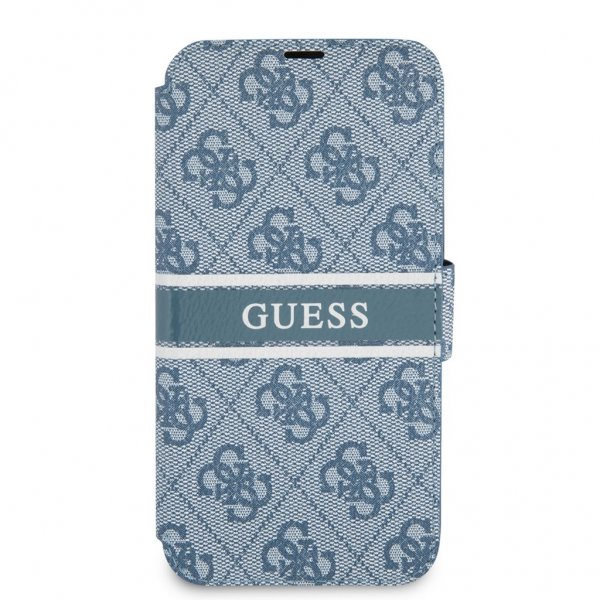 Guess iPhone 13 -kuori, painettu raita, sininen
