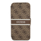 Guess iPhone 13 Mini Suojakuori Printed Stripe Ruskea