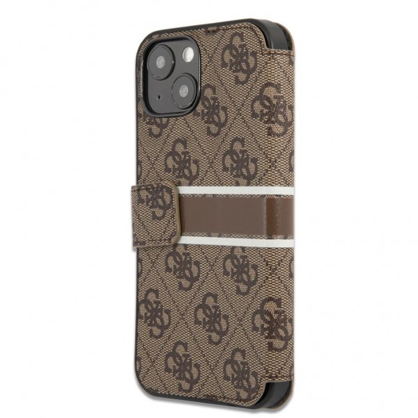 Guess iPhone 13 Mini Suojakuori Printed Stripe Ruskea