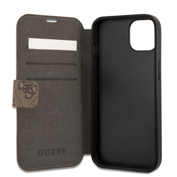 Guess iPhone 13 Mini Suojakuori Printed Stripe Ruskea