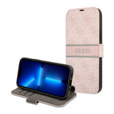 Guess iPhone 13 Mini Suojakuori Printed Stripe Pinkki