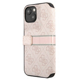 Guess iPhone 13 Mini Suojakuori Printed Stripe Pinkki