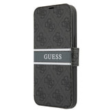 Guess iPhone 13 Pro Max Suojakuori Printed Stripe Harmaa