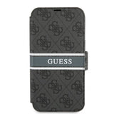 Guess iPhone 13 Pro Max Suojakuori Printed Stripe Harmaa
