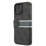 Guess iPhone 13 Pro Max Suojakuori Printed Stripe Harmaa