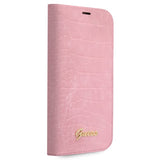 Guess iPhone 14 Pro Max Suojakuori Croco Rosa