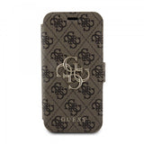 Guess iPhone 15 Pro Kotelo 4G Logo Ruskea