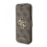 Guess iPhone 15 -suojakuori 4G Logo, ruskea