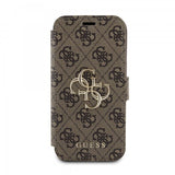 Guess iPhone 15 -suojakuori 4G Logo, ruskea
