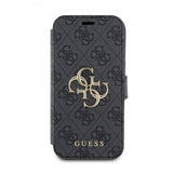 Guess iPhone 15 Suojakotelo 4G Logo Harmaa