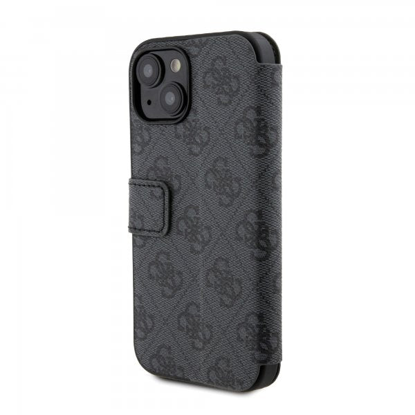 Guess iPhone 15 Suojakotelo 4G Logo Harmaa