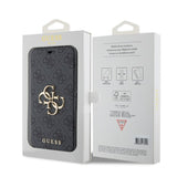 Guess iPhone 15 Plus Suojakuori 4G Logo Harmaa