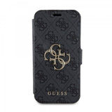 Guess iPhone 15 Pro Max Suojakuori 4G Logo Harmaa