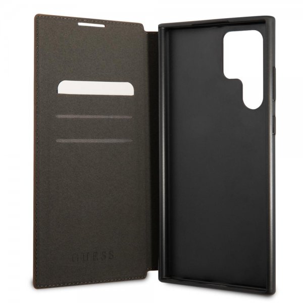 Guess Samsung Galaxy S22 Ultra Kotelo 4G Logo Ruskea