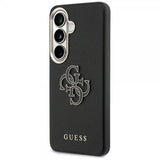 Guess Samsung Galaxy S26 Kuori 4G Logo Grained Musta