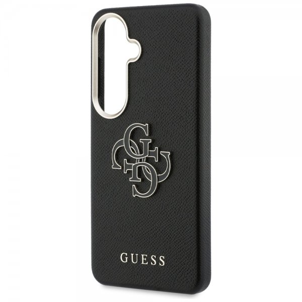 Guess Samsung Galaxy S26 Plus Kuori 4G Logo Grained Musta