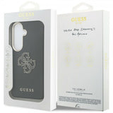 Guess Samsung Galaxy S26 Plus Kuori 4G Logo Grained Musta