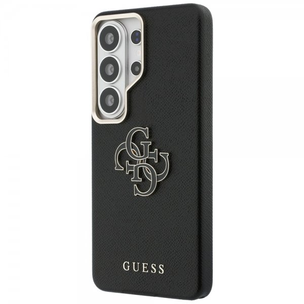 Guess Samsung Galaxy S26 Ultra Kuoret 4G Logo Grained Musta