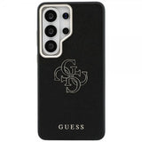 Guess Samsung Galaxy S26 Ultra Kuoret 4G Logo Grained Musta