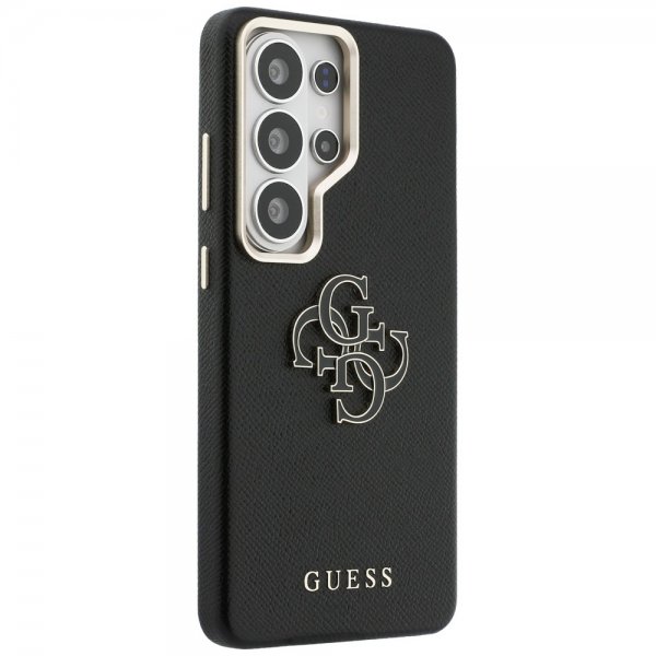 Guess Samsung Galaxy S26 Ultra Kuoret 4G Logo Grained Musta