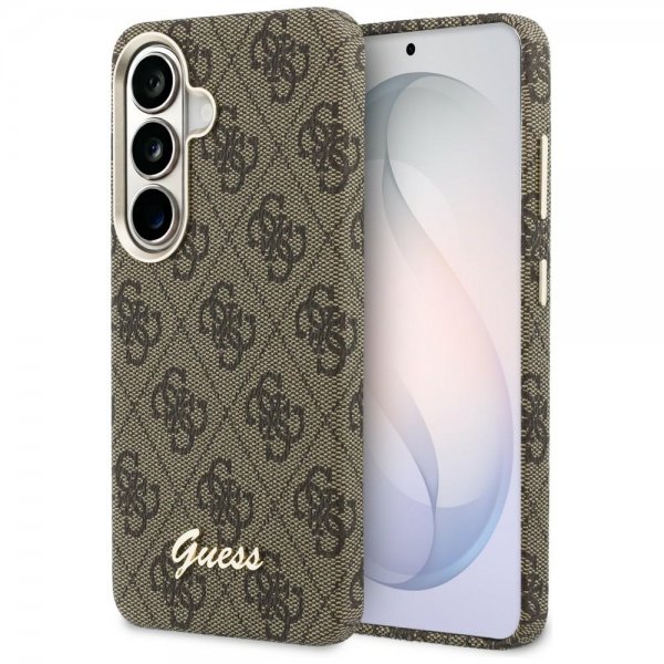 Guess Samsung Galaxy S26 Kuoret 4G Script MagSafe Ruskea