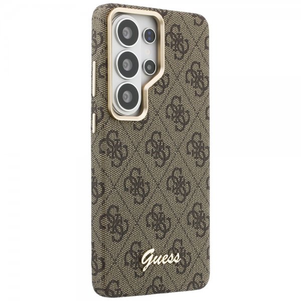 Guess Samsung Galaxy S26 Ultra Kuori 4G Script MagSafe Ruskea