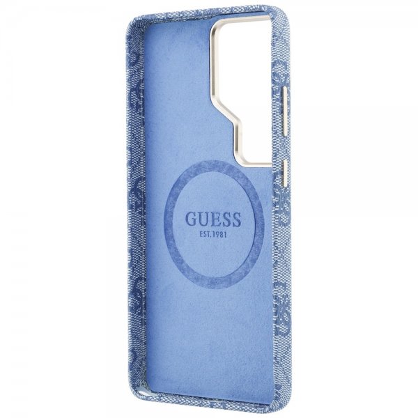 Guess Samsung Galaxy S26 Ultra Kuori 4G Script MagSafe Sininen