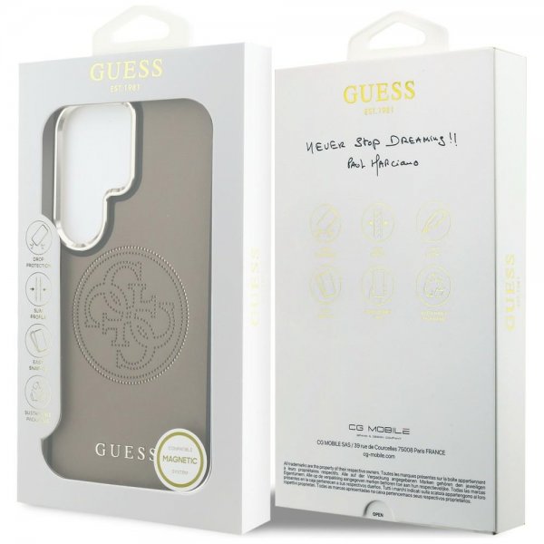 Guess Samsung Galaxy S26 Ultra Kuoret Perforated Logo MagSafe Ruskea