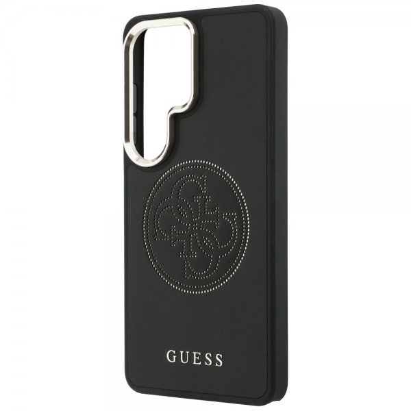 Guess Samsung Galaxy S26 Ultra Kuoret Perforated Logo MagSafe Musta