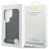 Guess Samsung Galaxy S26 Ultra Kuoret Perforated Logo MagSafe Musta