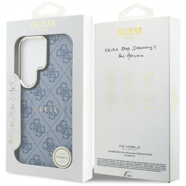 Guess Samsung Galaxy S26 Ultra Kuoret 4G Kohokuvioitu MagSafe Sininen