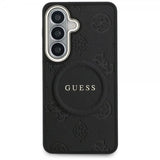 Guess Samsung Galaxy S26 Kuori Saffiano Peony MagSafe Musta