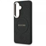 Guess Samsung Galaxy S26 Kuori Saffiano Peony MagSafe Musta