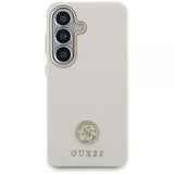 Guess Samsung Galaxy S26 Plus Kotelo Timanttikuvioitu Logo MagSafe Beige